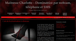 Desktop Screenshot of maitresse-charlotte.com